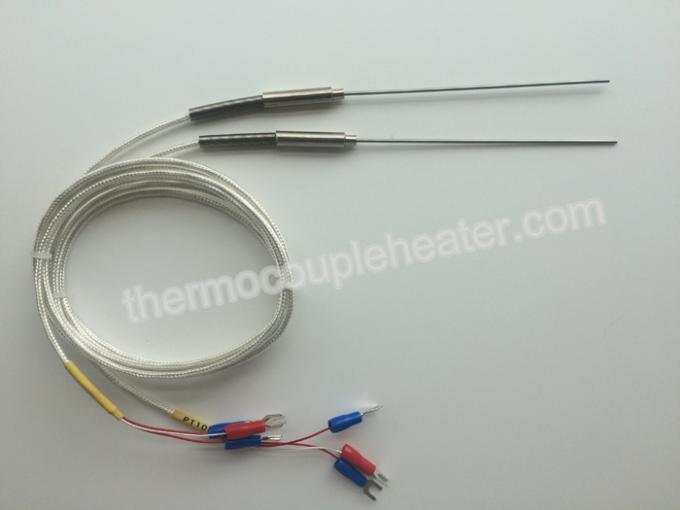 accuratezza della classe 1 del sensore di temperatura di RTD pt100 della termocoppia del cavo della sonda 3 del diametro di 1mm ss304